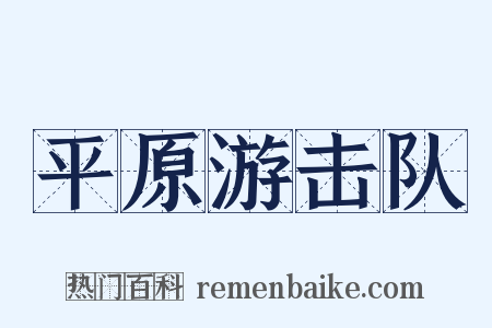 平原游击队是什么意思的图片